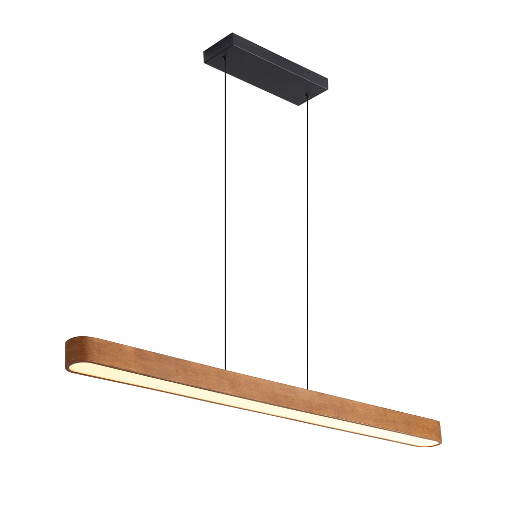 Wry Lighting Silva Integrated LED Pendant in Walnut